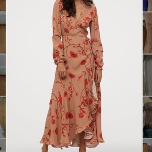 NWT H&M x Johanna Ortiz wrap maxi floral dress. Size  medium